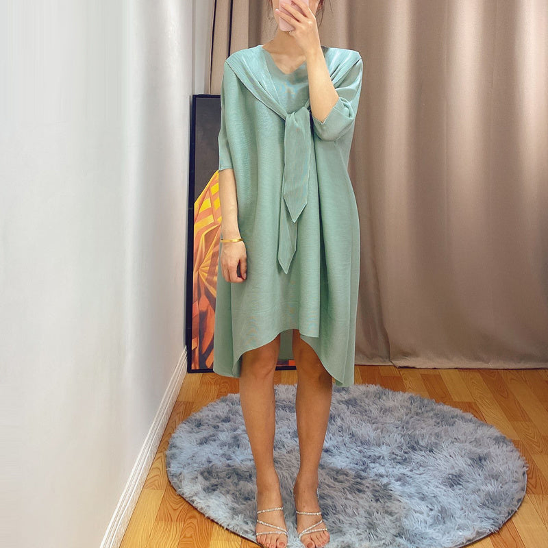 Hooded dress covering meat spring skirt