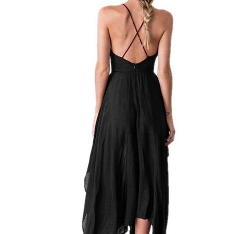 Ladies Spring Irregular Skirt Sexy Dress