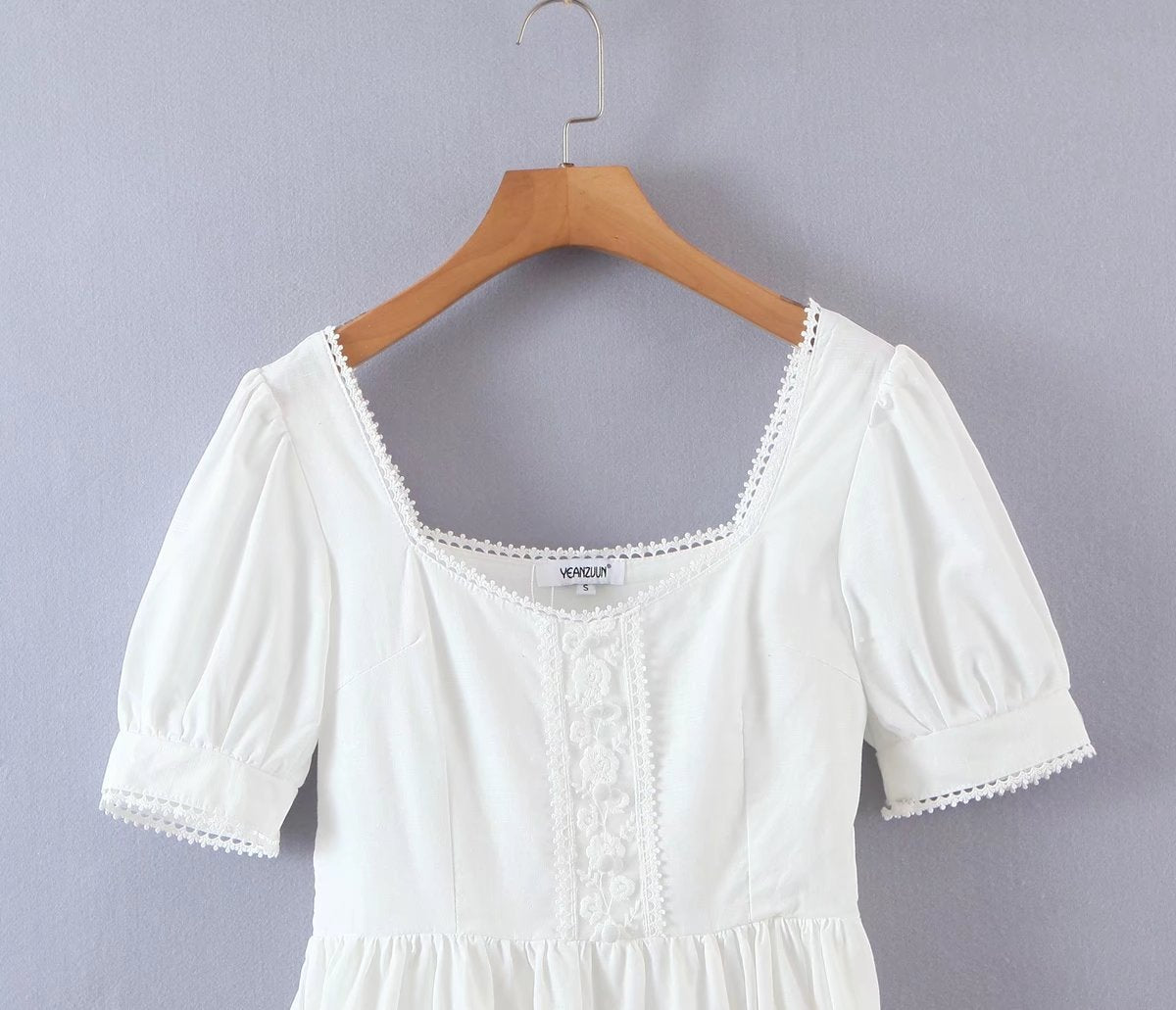 Women's Spring Literary Retro Lace Dress