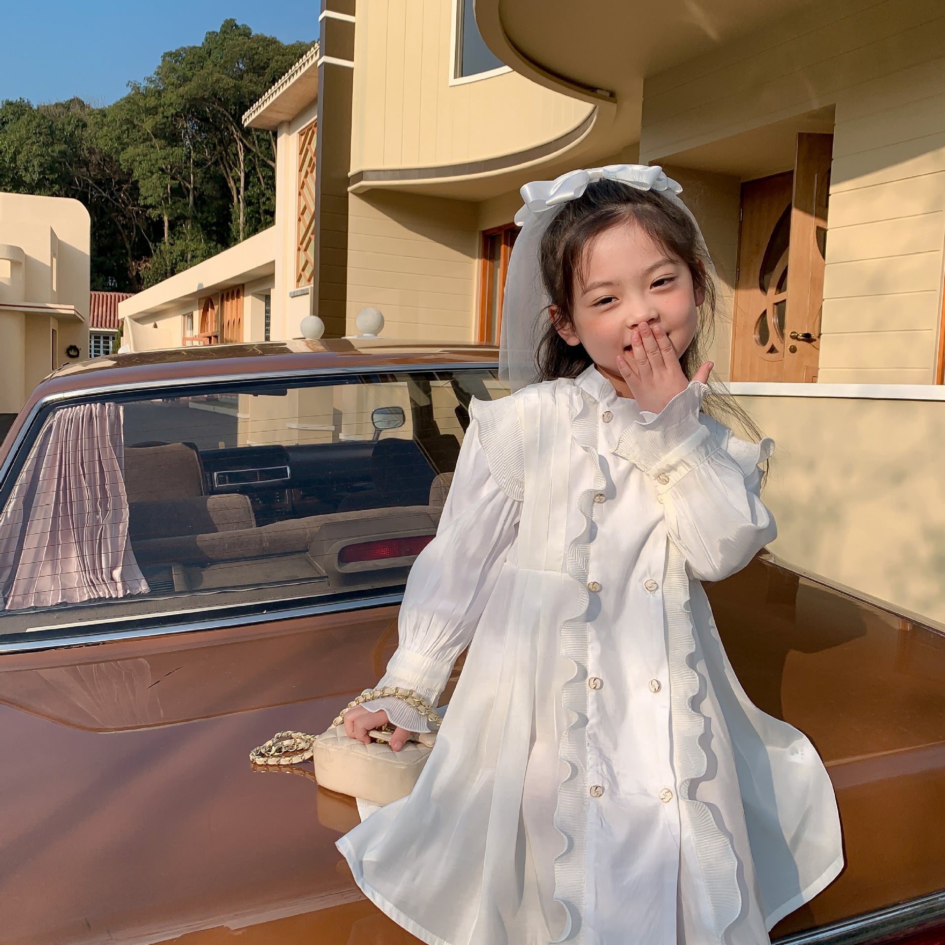 Fashion Personality Girls French Dress Spring