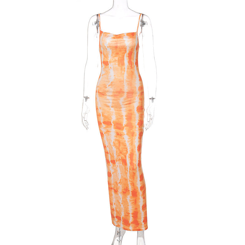 New Spring Fashion Print Slim Dress