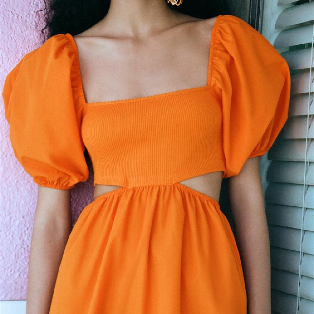 Spring And Summer New Design Stitching Dress