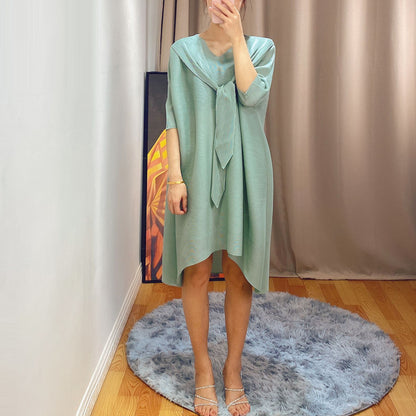 Hooded dress covering meat spring skirt