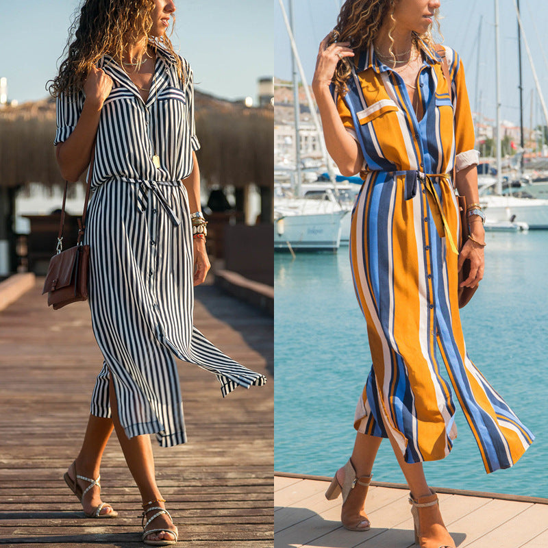 Stripe Shirt Women&