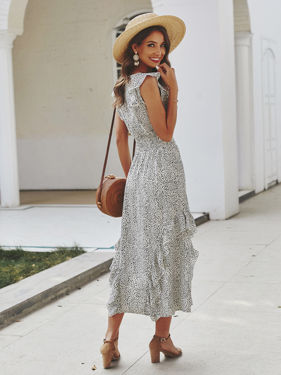Ruffle Dress Spring And Summer Women&