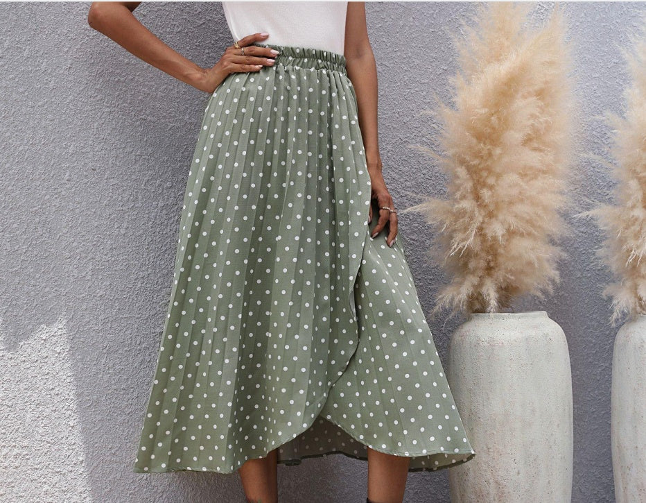 Spring Summer Chiffon Long Skirt Women