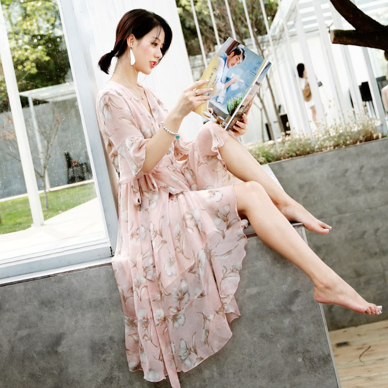 Large Women&quot;s New Chiffon Skirt In Spring And Summer