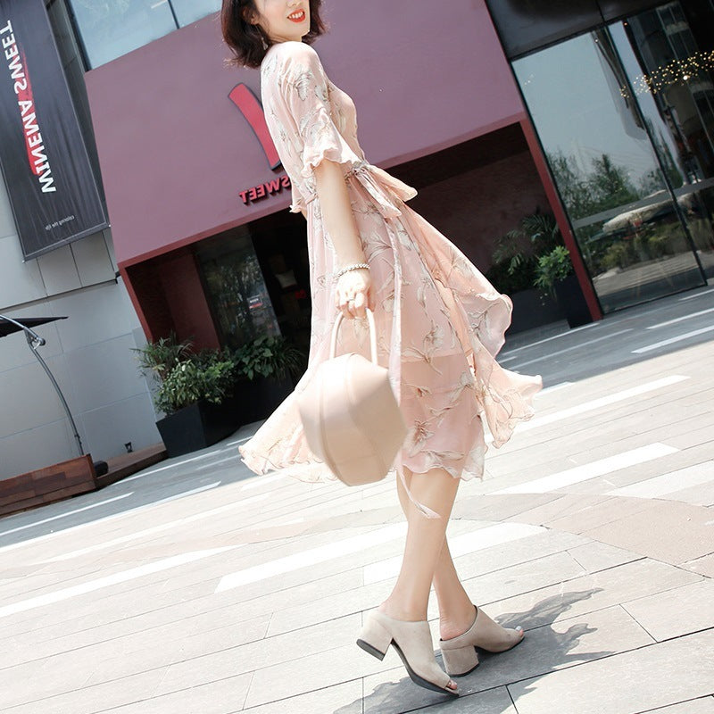 Large Women&quot;s New Chiffon Skirt In Spring And Summer