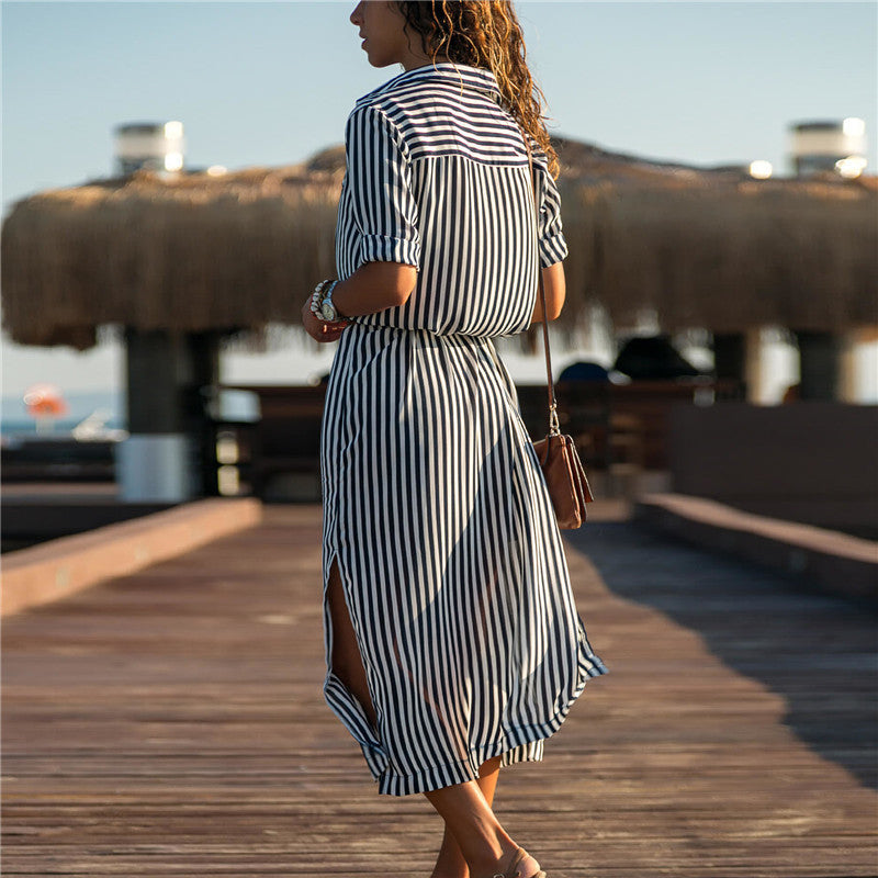 Stripe Shirt Women&