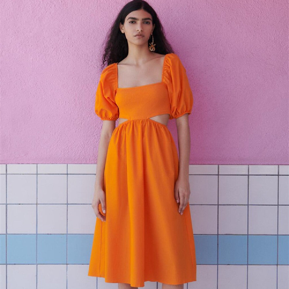 Spring And Summer New Design Stitching Dress